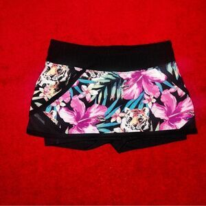 Toddler Girls Size 4-5 Avia Floral Tiger Athletic Active Golf Skort Skirt